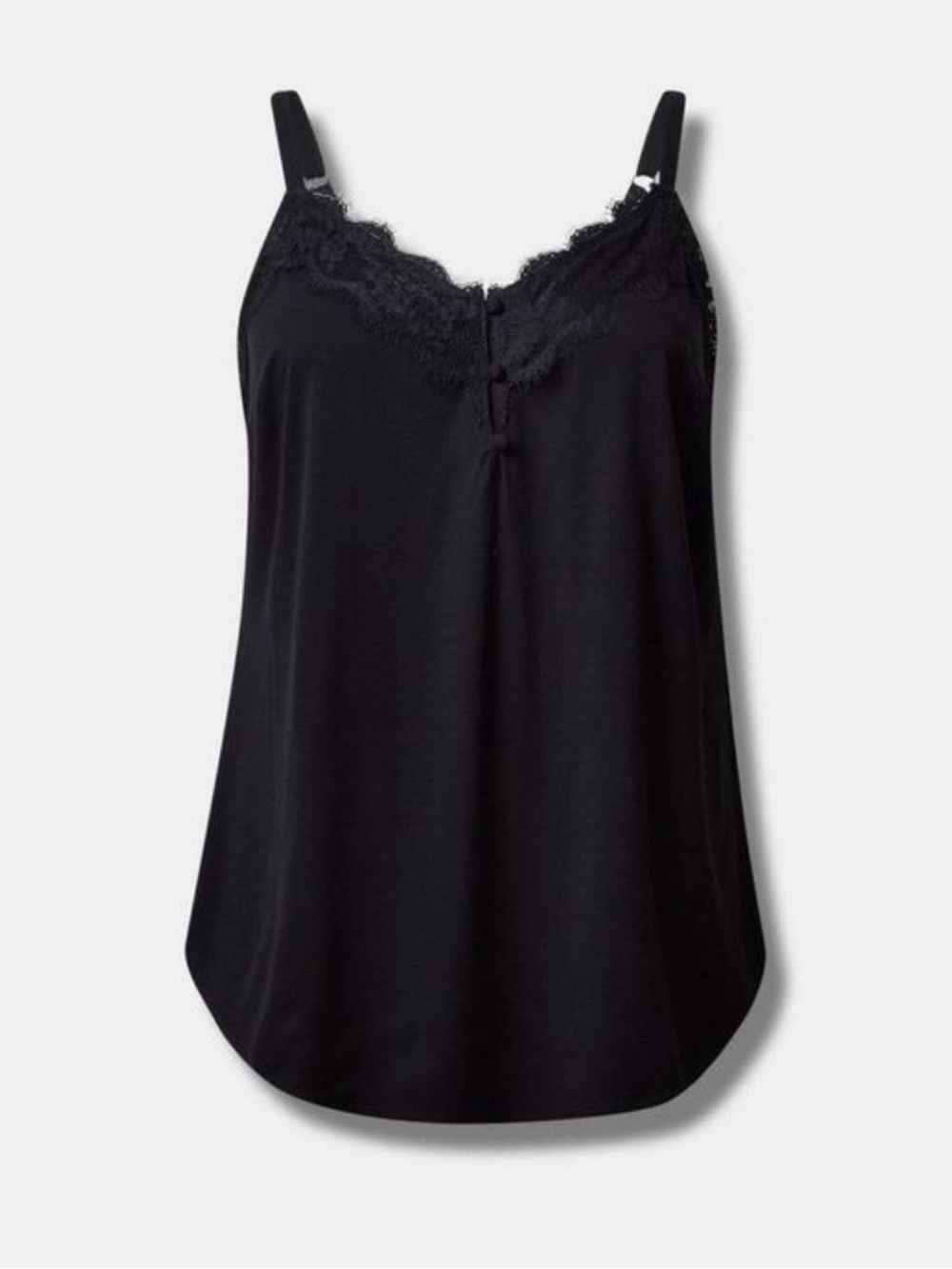 torrid Black Lace-Trim Cami